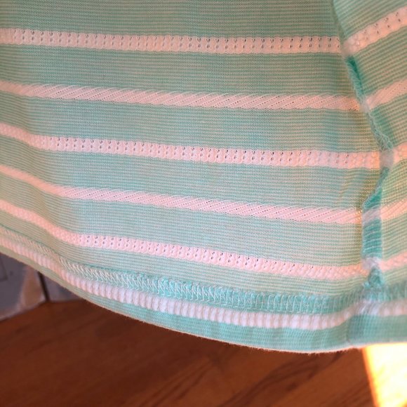 Sail to Sable Short Sleeve Textured Stripe Dress Cabbage Sz S - Picture 11 of 14